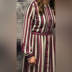 Michael Kors Pink, Black and White Dress-Medium